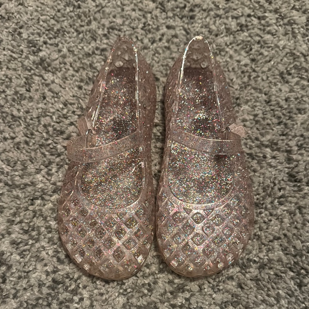 Kids Glitter Jelly Sandals